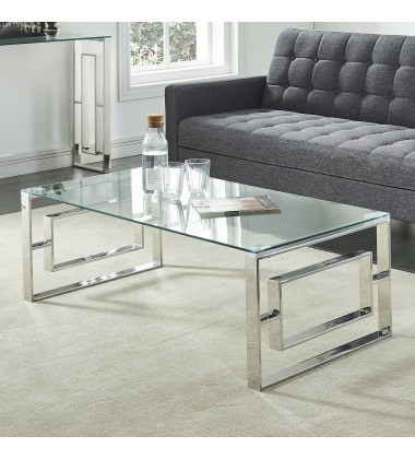  Worldwide -EROS-COFFEE TABLE-SILVER - (301-482CH)