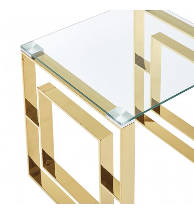  Worldwide -EROS-COFFEE TABLE-GOLD - (301-482GL)