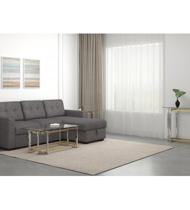 Worldwide -FLORINA-RECT COFFEE TABLE-SILVER/GOLD - (301-561REC) Worldwide -FLORINA-RECT COFFEE TABLE-SILVER/GOLD - (301-561REC)