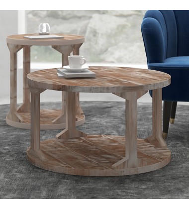  Worldwide -AVNI-COFFEE TABLE-DISTRESSED NATURAL - (301-619NT)