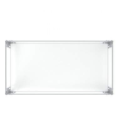  Worldwide -ESTREL-COFFEE TABLE-SILVER - (301-630CH)