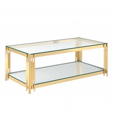  Worldwide -ESTREL-COFFEE TABLE-GOLD - (301-630GL)