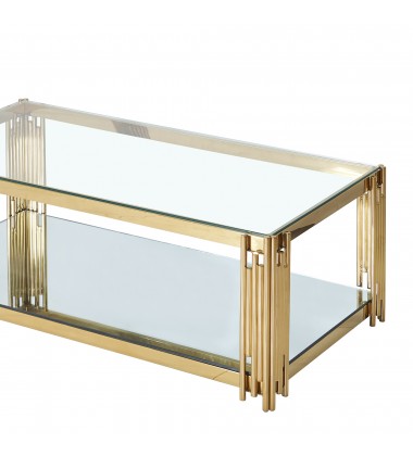  Worldwide -ESTREL-COFFEE TABLE-GOLD - (301-630GL)