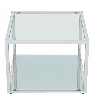  Worldwide -CASINI-COFFEE TABLE SMALL-SILVER - (301-632CH_S)