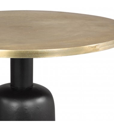  Worldwide -ADIRA-2PC COFFEE TABLE-ANTIQUE GOLD_BLACK - (303-102GL_BK)