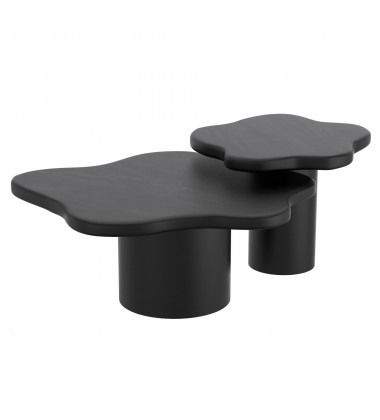 Worldwide -MAYAL-2PC COFFEE TABLE SET-BLACK - (303-149BLK)