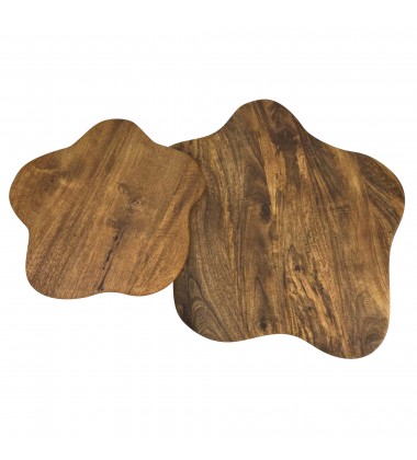  Worldwide -MAYAL-2PC COFFEE TABLE SET-WALNUT - (303-149WAL)