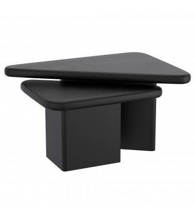  Worldwide -DRACO-2PC COFFEE TABLE-BLACK - (303-155BLK)