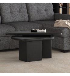  Worldwide -DRACO-2PC COFFEE TABLE-BLACK - (303-155BLK)