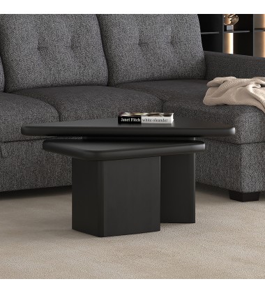  Worldwide -DRACO-2PC COFFEE TABLE-BLACK - (303-155BLK)