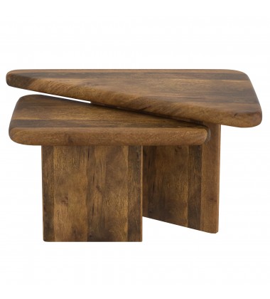  Worldwide -DRACO-2PC COFFEE TABLE-WALNUT - (303-155WAL)
