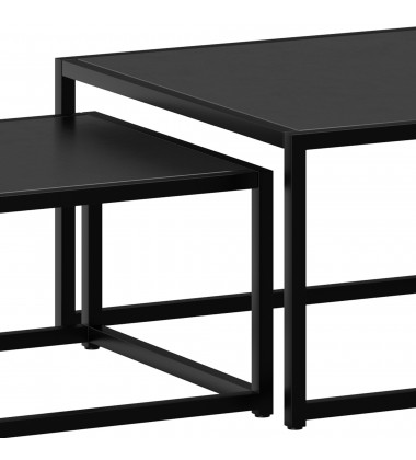  Worldwide -QUINN-2PC COFFEE TABLE-BLACK - (303-524BK)
