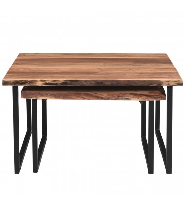  Worldwide -JIVIN-2PC COFFEE TABLE SET-NATURAL - (303-676NAT)