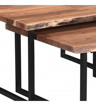  Worldwide -JIVIN-2PC COFFEE TABLE SET-NATURAL - (303-676NAT)
