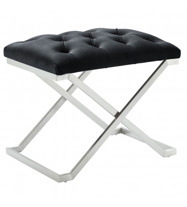  Worldwide -ALDO-SINGLE BENCH-BLACK/SILVER - (401-103BK)