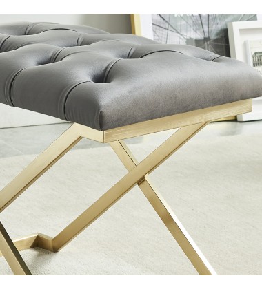 Worldwide -RADA-SINGLE BENCH-GREY/GOLD - (401-404GY) Worldwide -RADA-SINGLE BENCH-GREY/GOLD - (401-404GY)