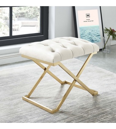 Worldwide -RADA-SINGLE BENCH-IVORY/GOLD - (401-404IV) Worldwide -RADA-SINGLE BENCH-IVORY/GOLD - (401-404IV)