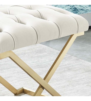 Worldwide -RADA-SINGLE BENCH-IVORY/GOLD - (401-404IV) Worldwide -RADA-SINGLE BENCH-IVORY/GOLD - (401-404IV)