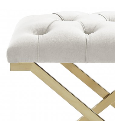 Worldwide -RADA-SINGLE BENCH-IVORY/GOLD - (401-404IV) Worldwide -RADA-SINGLE BENCH-IVORY/GOLD - (401-404IV)