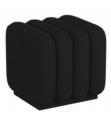  Worldwide -RIGEL-SMALL OTTOMAN-BLACK - (402-133SM_BK)