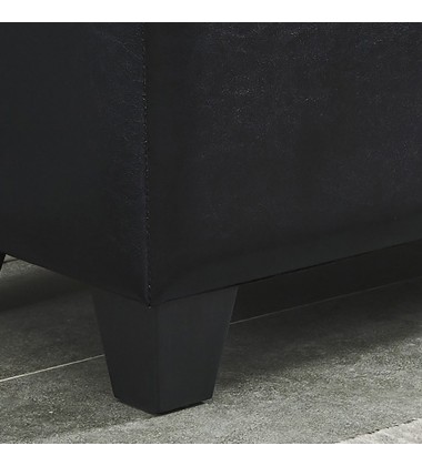  Worldwide -WINSTON-STORAGE OTTOMAN-BLACK - (402-257BK)