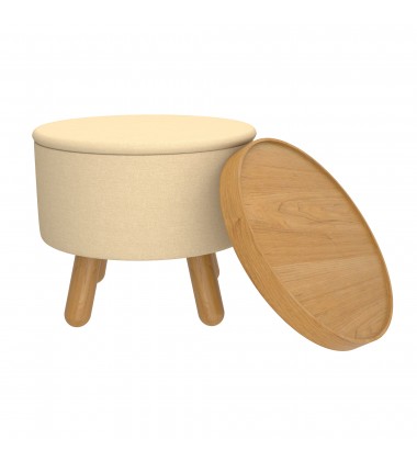  Worldwide -BETSY-STORAGE OTTOMAN-BEIGE_NATURAL - (402-376BG_NT)