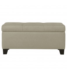  Worldwide -HARPER-STORAGE OTTOMAN-BEIGE - (402-503BG)