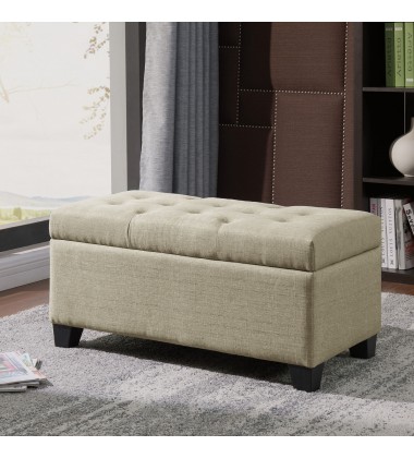 Worldwide -HARPER-STORAGE OTTOMAN-BEIGE - (402-503BG) Worldwide -HARPER-STORAGE OTTOMAN-BEIGE - (402-503BG)