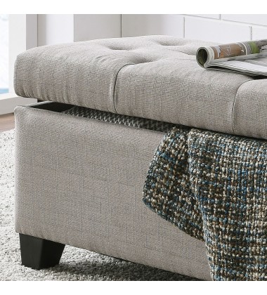 Worldwide -HARPER-STORAGE OTTOMAN-LIGHT GREY - (402-503LG) Worldwide -HARPER-STORAGE OTTOMAN-LIGHT GREY - (402-503LG)