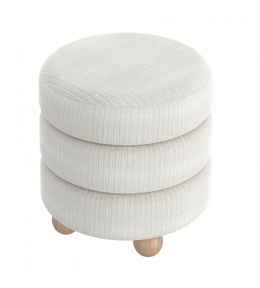  Worldwide-ROUND OTTOMAN-(402-523IV)