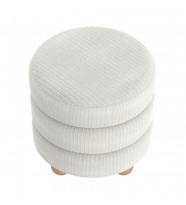  Worldwide-ROUND OTTOMAN-(402-523IV)