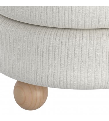  Worldwide-ROUND OTTOMAN-(402-523IV)