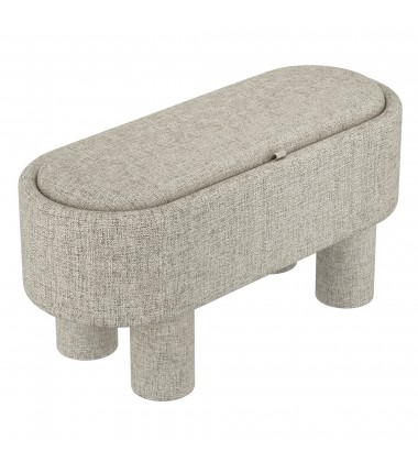 Worldwide-STORAGE OTTOMAN BENCH-(402-642WGY)