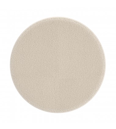  Worldwide -NOVAR-ROUND OTTOMAN-CREAM - (402-670CM)