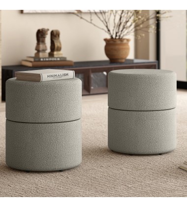 Worldwide -NOVAR-ROUND OTTOMAN-WARM GREY - (402-670WGY) Worldwide -NOVAR-ROUND OTTOMAN-WARM GREY - (402-670WGY)