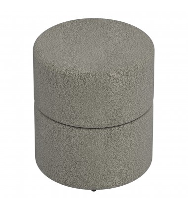 Worldwide -NOVAR-ROUND OTTOMAN-WARM GREY - (402-670WGY) Worldwide -NOVAR-ROUND OTTOMAN-WARM GREY - (402-670WGY)