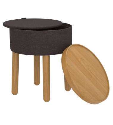  Worldwide -POLLY-STORAGE OTTOMAN-CHARCOAL_NATURAL - (402-687CH_NT)
