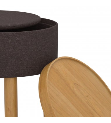  Worldwide -POLLY-STORAGE OTTOMAN-CHARCOAL_NATURAL - (402-687CH_NT)