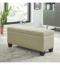  Worldwide -LILA-STORAGE OTTOMAN-BEIGE - (402-777BG)