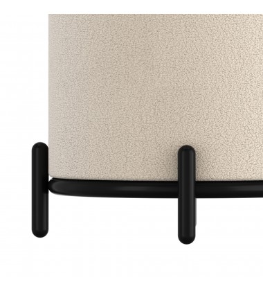  Worldwide -CASTOR-STORAGE OTTOMAN-CREAM - (402-883CM)