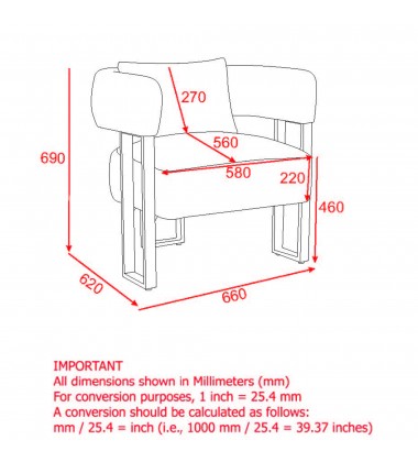 Worldwide -SCARLET-ACCENT CHAIR-CHARCOAL - (403-108CH)  Worldwide -SCARLET-ACCENT CHAIR-CHARCOAL - (403-108CH)