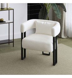 Worldwide -SCARLET-ACCENT CHAIR-IVORY - (403-108IV)  Worldwide -SCARLET-ACCENT CHAIR-IVORY - (403-108IV)