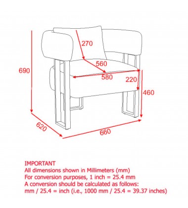 Worldwide -SCARLET-ACCENT CHAIR-IVORY - (403-108IV)  Worldwide -SCARLET-ACCENT CHAIR-IVORY - (403-108IV)