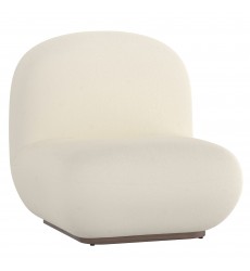  Worldwide -ZILANO-ACCENT CHAIR-IVORY - (403-115IV)