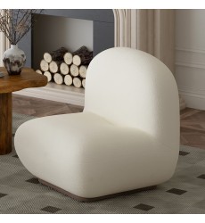  Worldwide -ZILANO-ACCENT CHAIR-IVORY - (403-115IV)