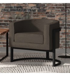  Worldwide -ZHURI-ACCENT CHAIR-CHARCOAL - (403-120CH)