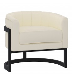  Worldwide -ZHURI-ACCENT CHAIR-IVORY - (403-120IV)
