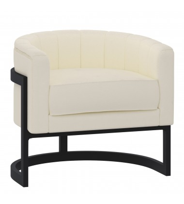  Worldwide -ZHURI-ACCENT CHAIR-IVORY - (403-120IV)