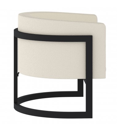  Worldwide -ZHURI-ACCENT CHAIR-IVORY - (403-120IV)
