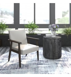  Worldwide -WILDER-ACCENT CHAIR-GREY_BEIGE - (403-589GB)